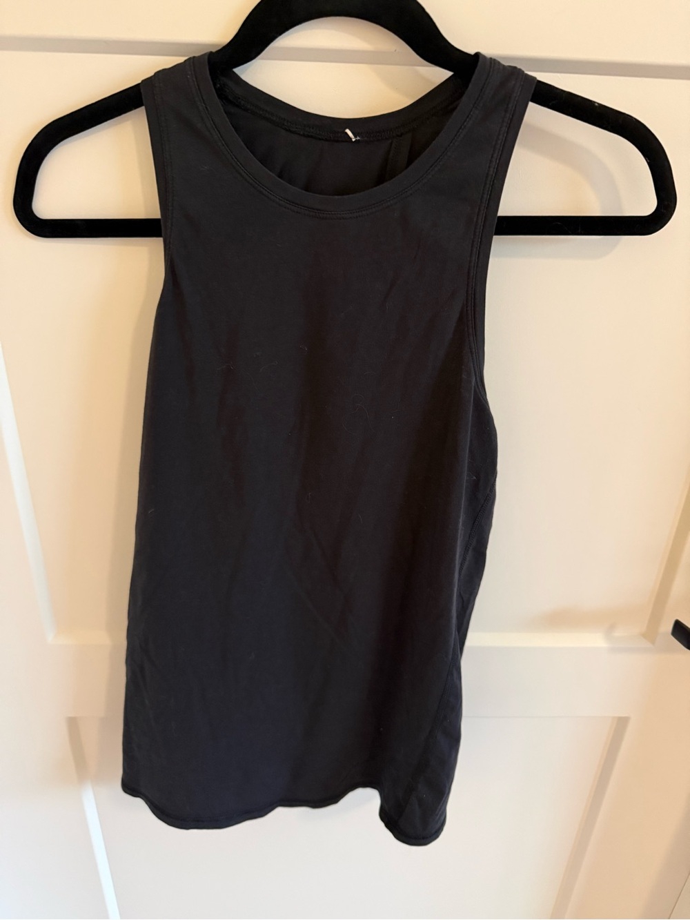 Lululemon Black Racerback Tank Top Open Back Athletic Workout Yoga XS